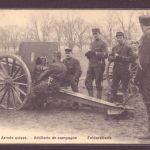 Ansichtskarte Schweiz Armee Feldartillerie - Feldpost 1908 Thun Kaserne