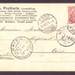 Ansichtskarte Chur Kaserne gelaufen nach Kairo 1904