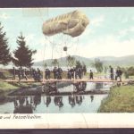 Ansichtskarte Schweiz Armee Pioniere und Fesselballon 1917