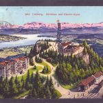 Ansichtskarte Zürich Uetliberg Zürichsee Restaurant 1909