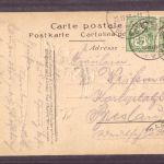 Ansichtskarte Schweiz Basel St. Jacob Dankmal ( Gold ) 1897 nach Breslau