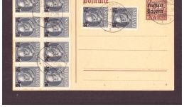 Bayern Gansache + Zusatzfrankatur Mi.Nr. 111 nicht gelaufen