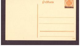 Württemberg Dienst Ganzsache Volksstaat ungebraucht