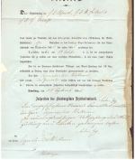 Dienstbrief Lüneburg 1855 nach Wittingen