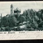 Ansichtskarte Gruss aus Kempten - Burghalde - 1904 nach Reuth