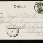 Ansichtskarte Gruss aus Kempten - Burghalde - 1904 nach Reuth
