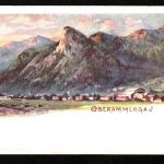 Ansichtskarte Oberammergau - Künstlerkarte um 1900
