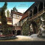 Ansichtskarte Nürnberg - Schlosshof mit Linde - um 1910