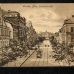 Ansichtskarte Landau - Ostbahnstraße mit Hotel / Restaurant / Hof - 1919