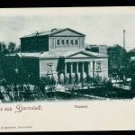 Ansichtskarte Gruss aus Darmstadt - Theater - um 1900