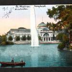 Ansichtskarte Wiesbaden - Schlossgarten - 1919 beschriftet