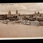 Ansichtskarte Mainz - Total von der Rheinseite - um 1910