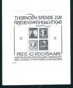 Sowjetische Zone Thüringen Block 2 V ungebraucht * mit Attest - Weihnachtsblock