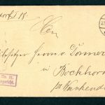 Dienstbrief Amtsgericht Plön 1900 nach Wankendorf