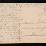 Ansichtskarte Saarbrücken - Bergamt mit Triererstraße - 1918 nach Paris