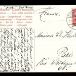 Ansichtskarte Berlin Unter den Linden - 1907 nach Paris / Frankreich