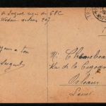 Ansichtskarte Düsseldorf -Am Burgplatz- 1923 nach Loiret / Frankreich
