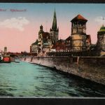 Ansichtskarte Düsseldorf - Rheinwerft - 1924 / nicht adressiert