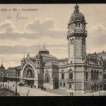 Ansichtskarte Köln / Cöln - Hauptbahnhof - 1913 nach Frankreich