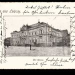 Ansichtskarte Gruss aus Leipzig - Börse - 1899 nach Drome Romans / Frankreich