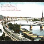 Ansichtskarte Frankfurt am Main - Gedicht / Brücken / Stadt - 1910 n. Reutlingen