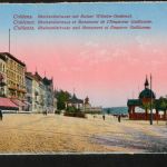 Ansichtskarte Coblenz / Koblenz - Rheinzollstrasse mit Kaiser Denkmal - um 1918