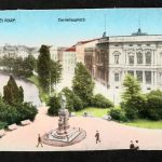 Ansichtskarte Düsseldorf - Corneliusplatz / Park - um 1914