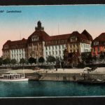 Ansichtskarte Düsseldorf - Rheinrundfahrt / Landeshaus - um 1914