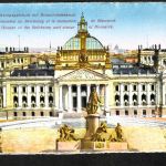 Ansichtskarte Berlin - Reichstag / Bismarckdenkmal - um 1920