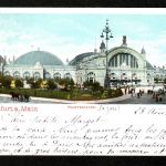 Ansichtskarte Frankfurt am Main - Hauptbahnhof - Blankenberghe / Frankreich 1902