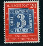 Bund Michel Nummer 114 II postfrisch Plattenfehler