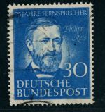 Bund Michel Nummer 161 I gestempelt Plattenfehler