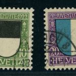 Schweiz Michel Nummer 175 - 178 gestempelt