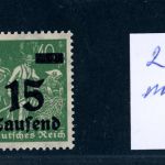Dt. Reich Michel Nummer 279 Plattenfehler / Aufdruckfehler postfrisch