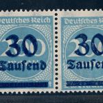 Dt. Reich Michel Nummer 285 fetter und magerer Aufdruck