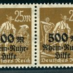 Dt. Reich Michel Nummer 259 Plattenfehler postfrisch ( Hilfe ohne Punkt)