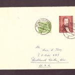 Brief Berlin - 100. Todestag von Lortzing - Michel Nr 74 - 1953 in die USA