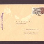 Berlin Rotaufrduck Michel Nummer 25 Mischfrankatur 1949 - ans Gericht / Amt