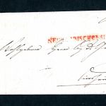 Vorphila Brief Neckarbischofsheim nach Sinsheim 1842