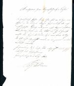 Vorphila Brief Neckarbischofsheim nach Sinsheim 1842