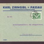 Deutsches Reich Weimar / MiNr 370 auf Brief - Passau 1925 / Süsswaren Handlung