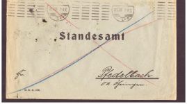 Württemberg Dienst - Vierereinheit MiNr. 118 -/ Oehringen nach Pfedelbach