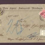 Deutsches Reich 1905 / Amtsgericht Münsingen nach Bern - Annahme verweigert