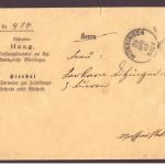 Deutsches Reich 1903 / Amtsgericht Münsingen Musterbrief nach Musterstetten
