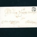 Vorphila Retour Brief Schwarza Schleusingen / Doppelverwendung 1850