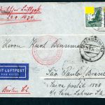 DR Luftpost Europa Südamerika Magdeburg via Berlin - Sao Paulo 1934