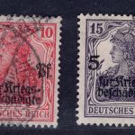 Deutsches Reich Michel-Nr. 105-106 gestempelt