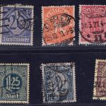 Deutsches Reich Dienstmarken Lot aus Michel-Nr. 23/33 gestempelt