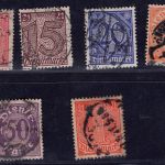 Deutsches Reich Dienstmarken Michel-Nr. 17-22 gestempelt