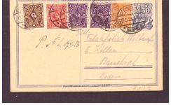 Infla Ganzsache P 148 Typ I / 22.5. 1923 - Offenburg nach Bruchsal